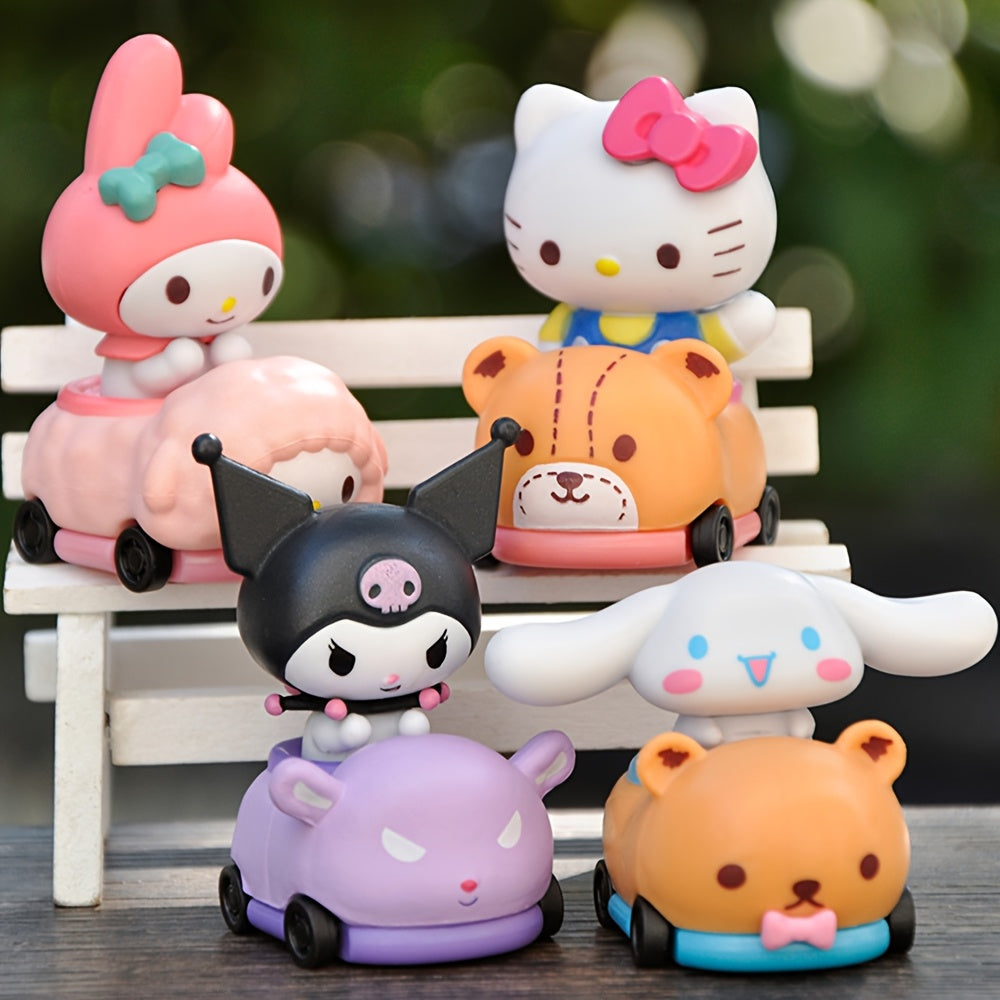 10pcs Sanrio Figure Set for hello kitty And Friends Anime Themed Figures Toy Set Decorative Room Ideal for Birthday Holiday Gifts