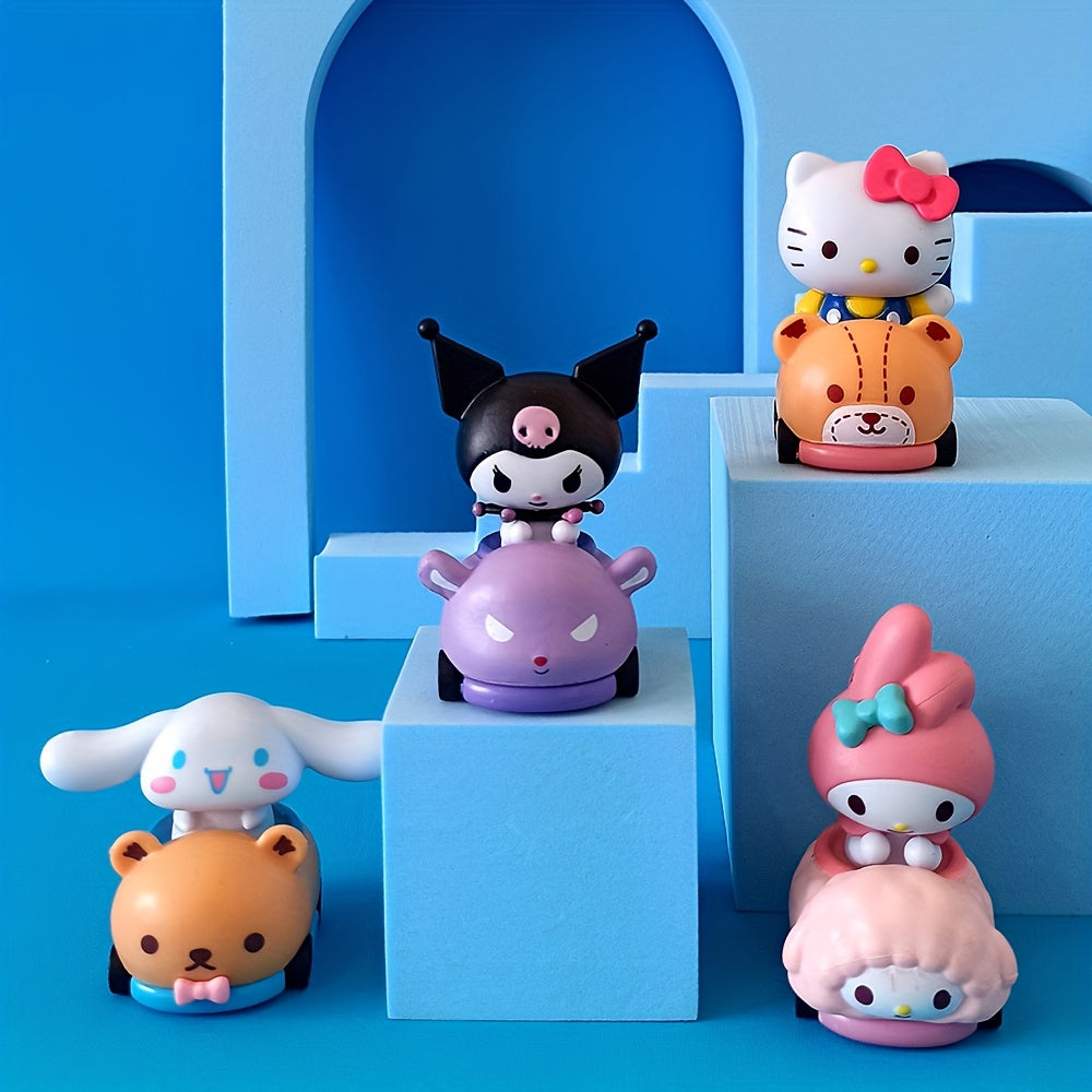 10pcs Sanrio Figure Set for hello kitty And Friends Anime Themed Figures Toy Set Decorative Room Ideal for Birthday Holiday Gifts