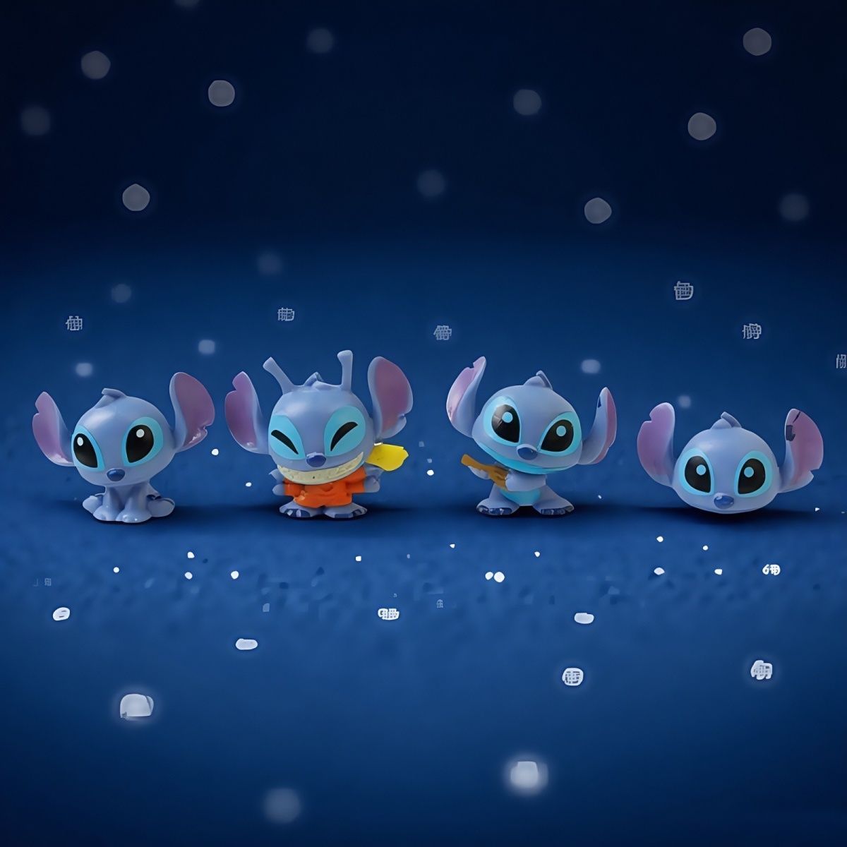 12pcs Disney Stitch figures, Lilo& Stitch car mounts, cake ornaments, cartoon models for Halloween and Christmas gifts