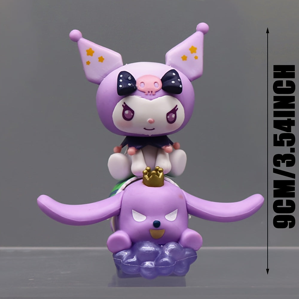 Sanrio Random 1pc Sanrio Character Collection Fashion Desktop Ornament Kuromi Statue, Hello Kitty Study Room Decoration Artificial Jade Gudetama, Pompom Purin Figurine Perfect for Birthdays, Parties, Valentine's Day, Thanksgiving, Easter, Halloween Gifts
