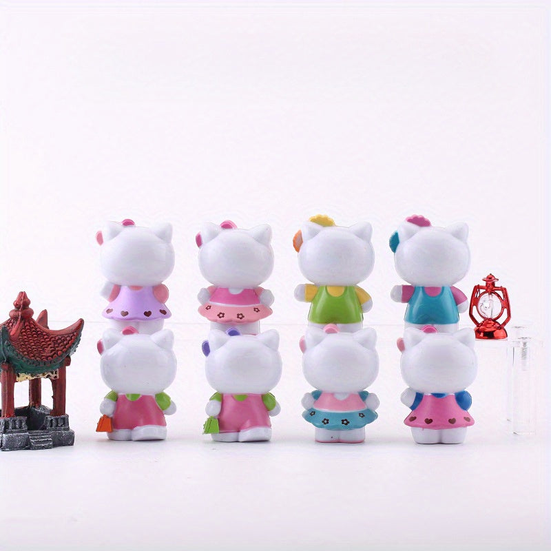 For Hello Kitty Mini Desk Ornament - Creative PVC Decor for Home, Office & Car | Perfect for Birthdays, Christmas, Valentine's, Graduations & More