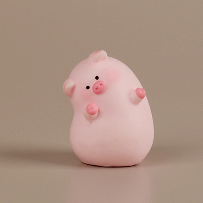 10pcs Charming Resin Piglet Figurines - Adorable Cartoon-Style Tall & Short Pig Decor for Micro Landscapes, Dollhouse, and Tabletop Displays, No Power Required, Garden Decoration | Whimsical Design | Detailed Craftsmanship, Pig Deco