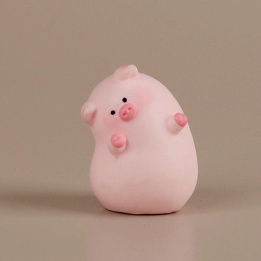 10pcs Charming Resin Piglet Figurines - Adorable Cartoon-Style Tall & Short Pig Decor for Micro Landscapes, Dollhouse, and Tabletop Displays, No Power Required, Garden Decoration | Whimsical Design | Detailed Craftsmanship, Pig Deco