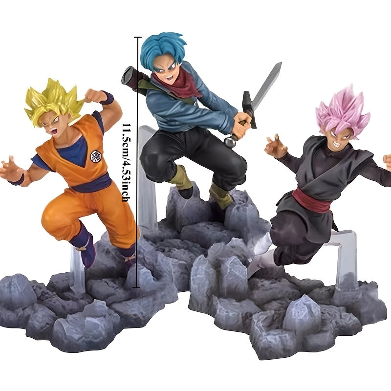 [PVC Character Models] PVC Rock And Character Models in Battle Form | for Home Room Decoration And Car Desktop Ornaments
