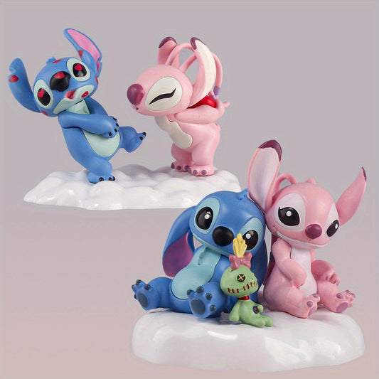 Couple Stitch Figure, Valentine'S Day Themed Cake Ornament, Egg-Twisting Doll Machine Car Ornament, Model Wholesale
