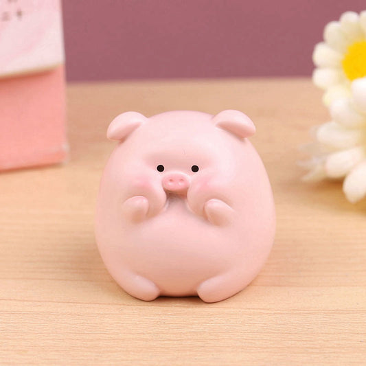 Pig You Happy Ornament Cute Pig Doll Micro Resin Crafts Student