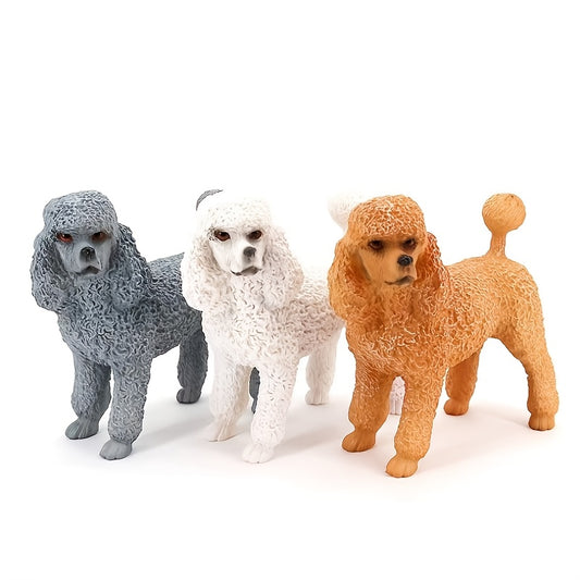 Pomeranian Dog Statue - Exquisite and Durable Animal Figurine, Fun Educational Game for Boys and Girls, Miniature Pomeranian Garden Sculpture Resin Forest Animal Statue Outdoor Decorative Court Flower Pot Ornament, Dog Model Doll