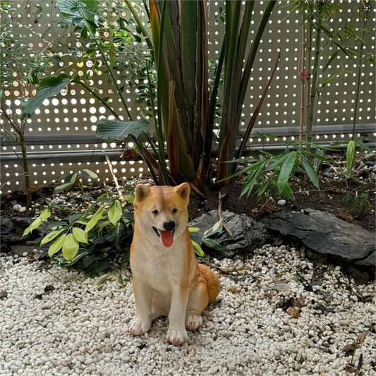 [Space Resin Dog] Space Themed Resin Shiba Inu Dog Statue Figurine | Versatile Decor for Indoor & Outdoor, Perfect for Garden, Patio, Home Decor, Celebratory Gift for Christmas, Halloween, Thanksgiving, Valentine's Day, & 4th of July