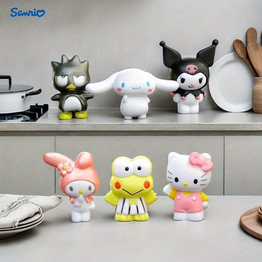 Sanrio party gift, new small Hello Kitty doll, lovely cartoon DIY accessory, desktop micro-landscape decoration small ornament.