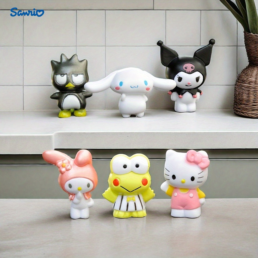 Sanrio party gift, new small Hello Kitty doll, lovely cartoon DIY accessory, desktop micro-landscape decoration small ornament.