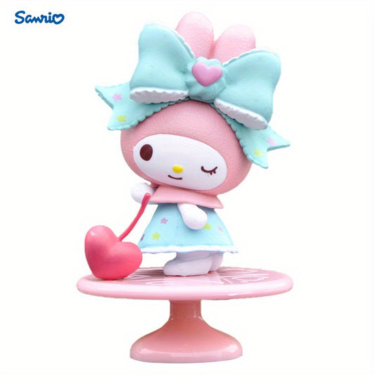 5pcs Sanrio'S New Trendy Toy, Fantasy Magic Series, Pink And Lovely for my melody Figurine Model, Cute Room Decoration Ornaments