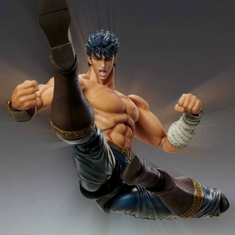 [Collectible Art] Anime Collectible Figurine | PVC | Movable Blue-Haired Character | Indoor/Outdoor Decor | Collector's Item