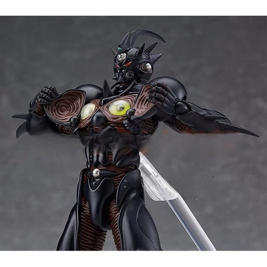 Anime Figure - Black & Red Dynamic Pose with Sword, Detailed Armor & Mechanized Design, Perfect for Desktop or Car Display, Collectible Model, Anime Figurine, Collectible Display, Detailed Craftsmanship, Collectors Item, Anime Fans