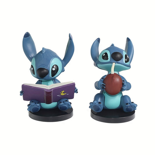 6pcs Disney Licensed Stitch Collectible Figurines, 3.5-inch Desktop Collectibles, Perfect Gifts For Family And Friends