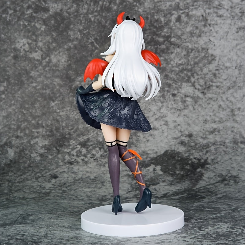 Witch Anime Figure - Gothic Halloween Decoration with Red Horns, Cute Anime Girl Collectible for Desktop, Car Display, Birthday/Christmas/Halloween Gifts - Perfect for Anime Fans & Witch Lovers, Themed Character Statue, Durable Collectible