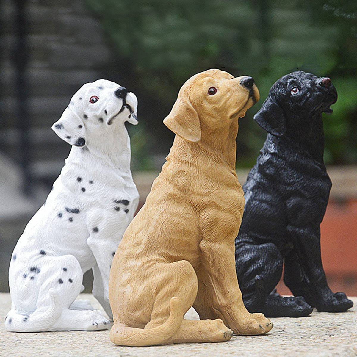 Cute Puppy Figurine Dog Statue Sculpture Decor for Home, Car, Office, Bookshelf, TV Stand Decoration
