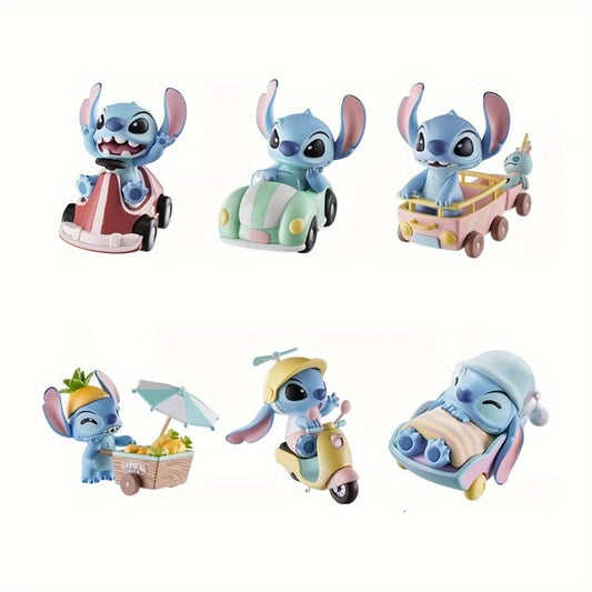 Disney Stitch (From The 'Lilo & Stitch' Series) Travel-Themed Mystery Box Trendy Desktop Car Ornament Doll Holiday Gift