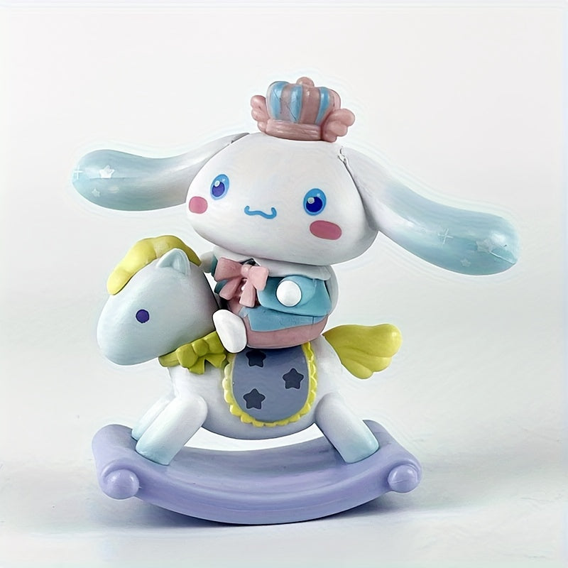 Sanrio Random 1pc Sanrio Character Collection Fashion Desktop Ornament Kuromi Statue, Hello Kitty Study Room Decoration Artificial Jade Gudetama, Pompom Purin Figurine Perfect for Birthdays, Parties, Valentine's Day, Thanksgiving, Easter, Halloween Gifts