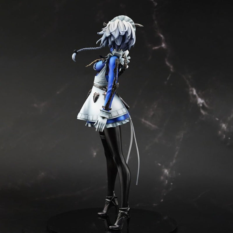 Anime-Original Dynamic Pose PVC Figure - Stylish Blue & White Collectible with Intricate Weapon & Outfit Details, High-Quality Home Decor Gift for Valentine's Day, Christmas, Halloween, April Fool's Day, Anime Figurine, Themed Room Accent, Detailed Craft