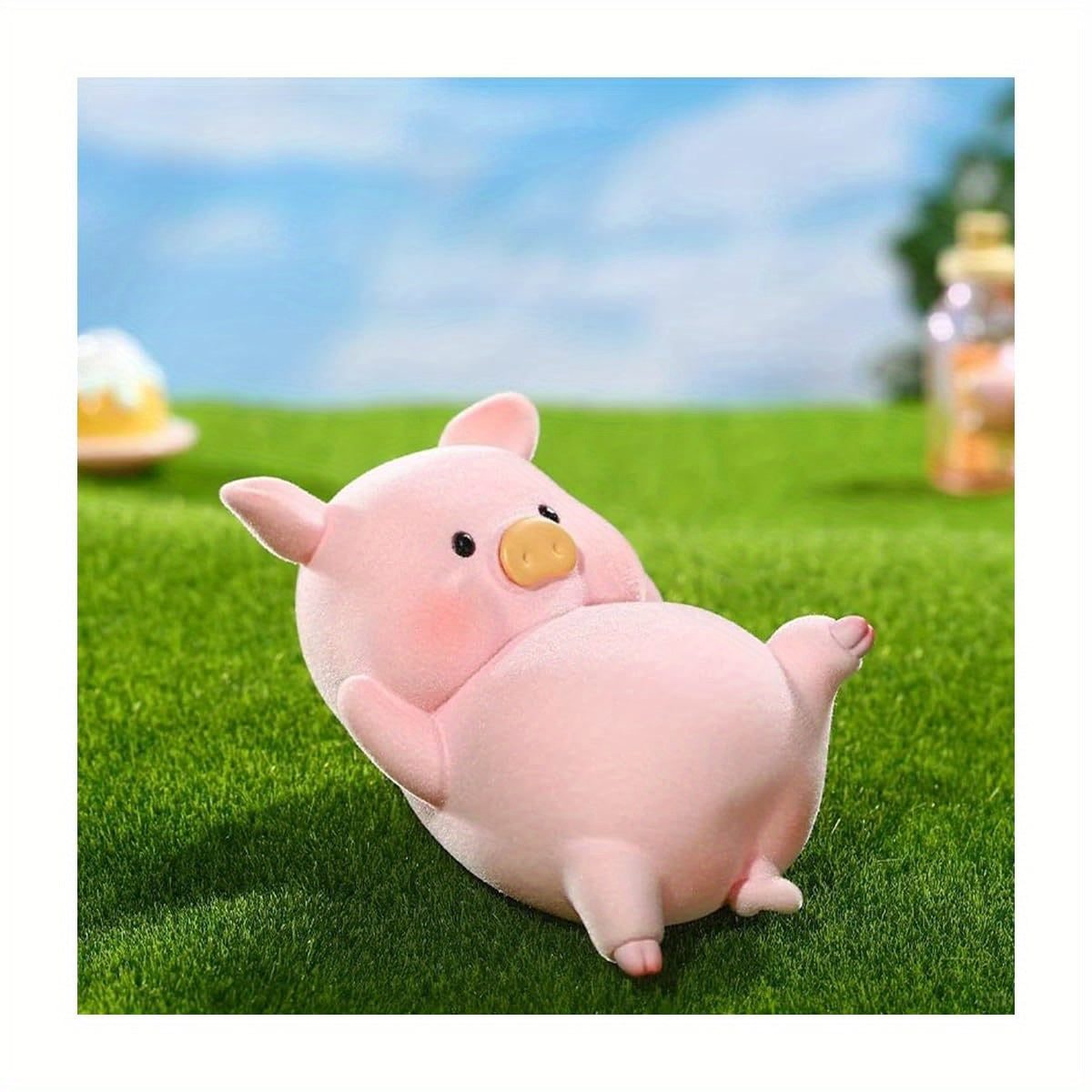maidimiao Flocking Cute Piggy Daily Life 1pc Pig Mystery Box Bags Figures Collectible Toys Birthday Gifts Miniature Figurines Dector