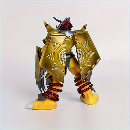 Golden Anime Collectible Figure - Intricate PVC Model with Detailed Armor, Spear & Shield Design - Perfect Gift for Collectors, Birthdays & Holidays, Anime Accessories