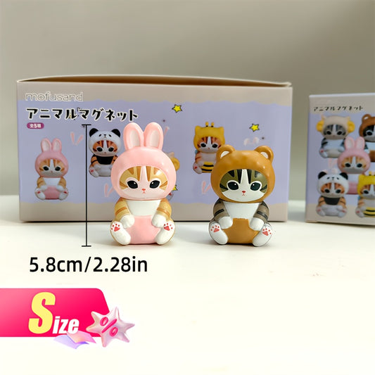 Random 1pc/5 Cat Ornaments, Individually Packaged Statue Decoration, Suitable for Home Decor/Jewelry Collection/Car Interior/Birthday Gift