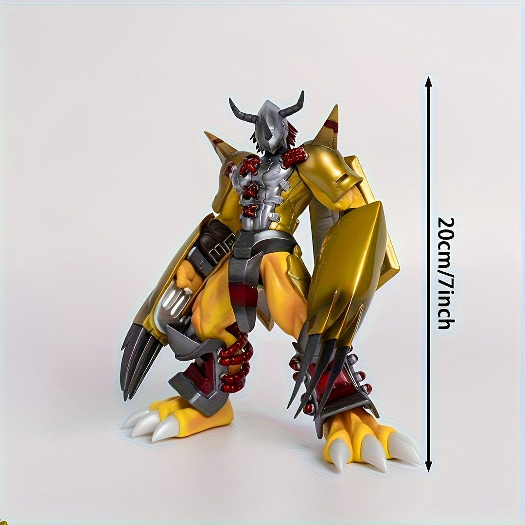 Golden Anime Collectible Figure - Intricate PVC Model with Detailed Armor, Spear & Shield Design - Perfect Gift for Collectors, Birthdays & Holidays, Anime Accessories