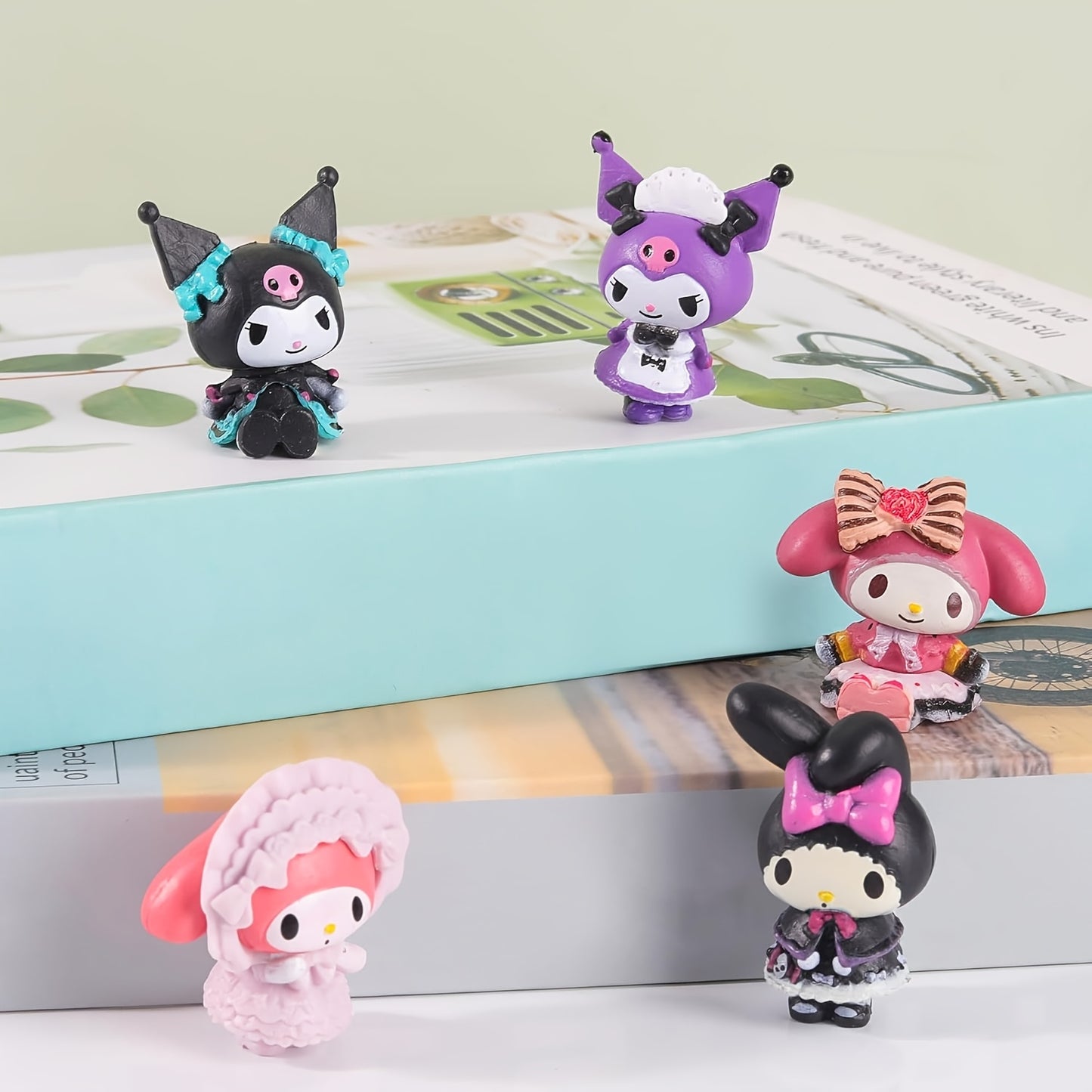 11pcs Sanrio Figure Set Happy Birthday Cake Toppers Mini Cinnamoroll Hello Kitty Figures Toy Set Decorative Room & Cake Toppers Birthday Gift For Boys&Girls