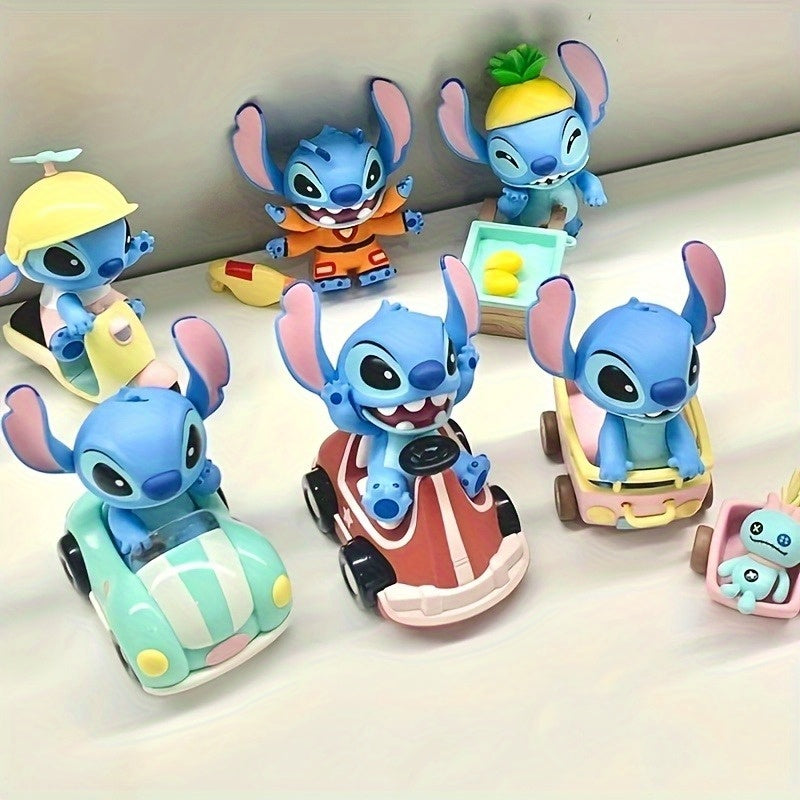 Disney Stitch (From The 'Lilo & Stitch' Series) Travel-Themed Mystery Box Trendy Desktop Car Ornament Doll Holiday Gift