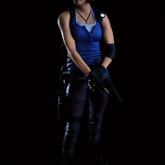 Limited Edition Zombie Hunter Anime Doll - Black Tactical Equipment Collection Sculpture, Detailed Texture and Dynamic Posture, Perfect Halloween Christmas Gift for Anime Fans, Car and Home Display Ornaments, Anime Model Collectibles, Exquisite Craftsman