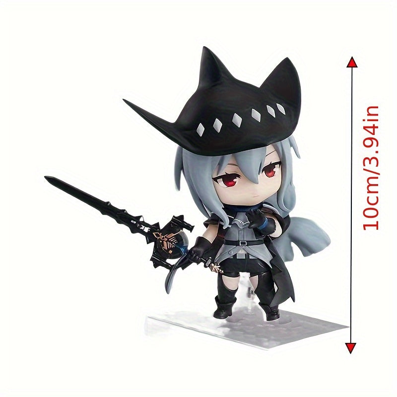 [Chibi Anime Figure] Chibi-Style Clay Figure with Movable Limbs and Interchangeable Faces | Popular Anime Game Character, Perfect for Fans to Collect as a Statue, Figurine, Model, or Ornament, Ideal for Christmas, Halloween, and Birthday Gifts