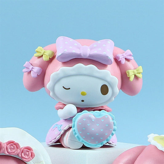 Sanrio Genuine Doll Cake Decoration Small Ornaments 6pcs Set Cute Cartoon Models Collectibles Desktop Ornaments (6pcs)