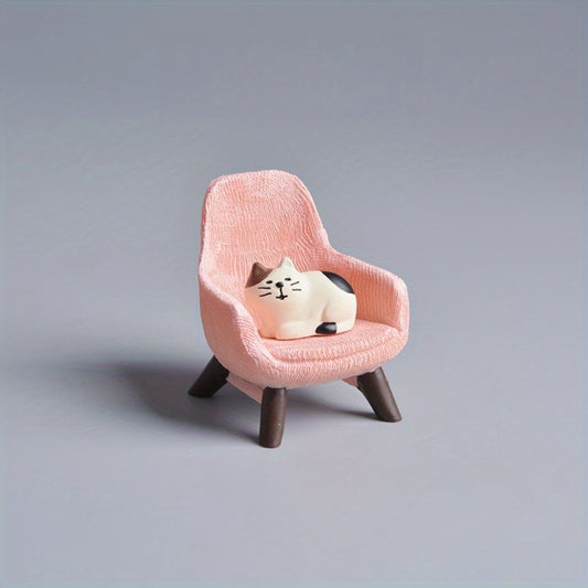 1 Set Cat Chair Ornament - Micro Landscape Desk Craft | Party Decoration