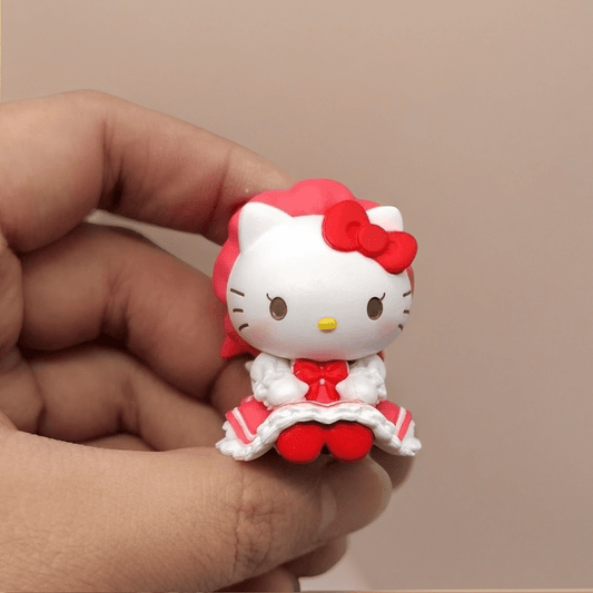 5pcs Collaboration for kuromi Doll Ornaments & for hello kitty Figurines - for My Melody, for Cinnamoroll, for Pompompurin, and More - PVC Material, No Power Needed - Ideal for Weddings & Home Decor, Home Decor Accents|Playful Design|Durable PVC
