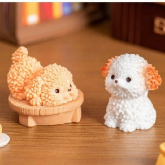 [Adorable Dog Figurines] 12pcs Adorable Resin Dog Figurines | Miniature Animal Statues for Moss Landscape, Bathroom Decor & Birthday Party Tabletop, Perfect for Halloween & Outdoor Garden Art, No Batteries Required, Dog Deco