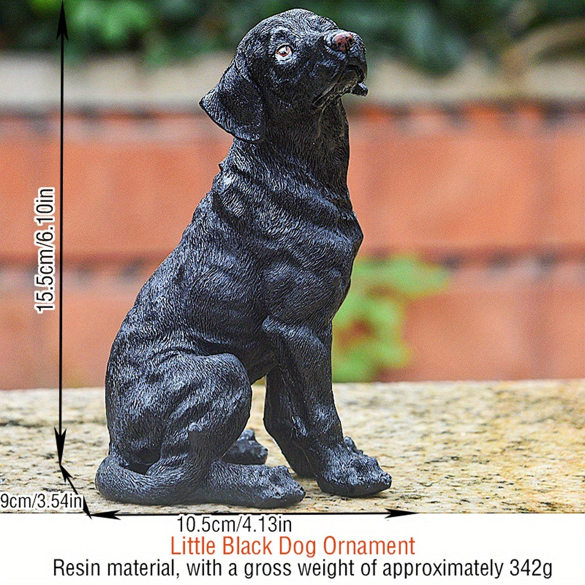 Cute Puppy Figurine Dog Statue Sculpture Decor for Home, Car, Office, Bookshelf, TV Stand Decoration