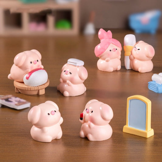 3pcs Cute Beauty Pig Dolls, Indoor Landscape Mini Decorations, Home DIY Ornaments, Desktop Ornaments | Landscape Decorations | Festival Decorations