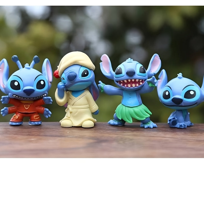 12 New Disney Stitch Character Dolls And Doll Models, Desktop Decorations, Birthday Gifts, Car Decorations, Office Decorations, Cake-shaped Character Decorations, Party Decorations