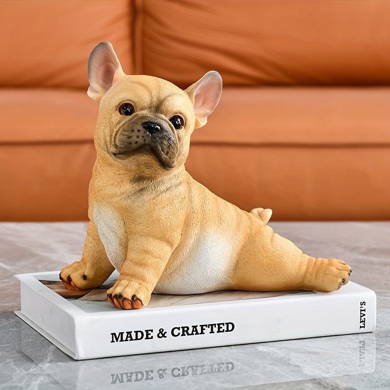 3 Styles Realistic French Bulldog Resin Statue - Modern Home Decor for Living Room, Bedroom, or Desktop - Perfect Thanksgiving Gift for Dog Lovers