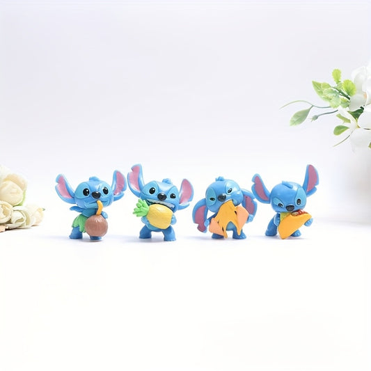 12pcs Of Disney Licensed Stitched Collectible Figurines, Perfect For Friends And Family, Birthday Gifts And Cake Decorations.
