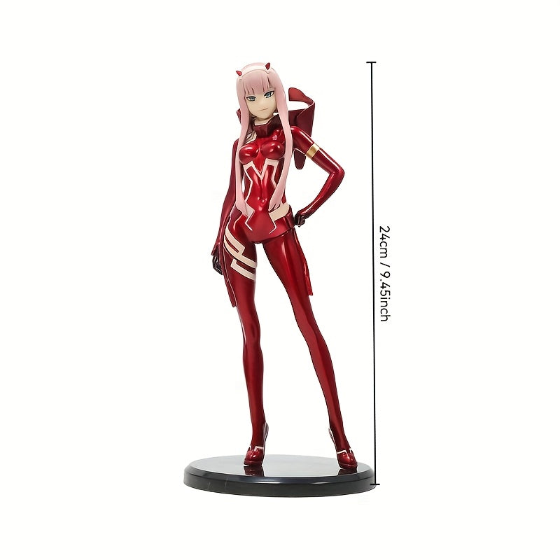 Standing Anime Girl GK Statue Model - Bright Red And Pink Collectible Statue with Dynamic Pose, Detailed Design, Suitable for Home Decoration, Dining Table Center Decoration And Anime Lover Gifts, Anime Statue, Detailed Craftsmanship